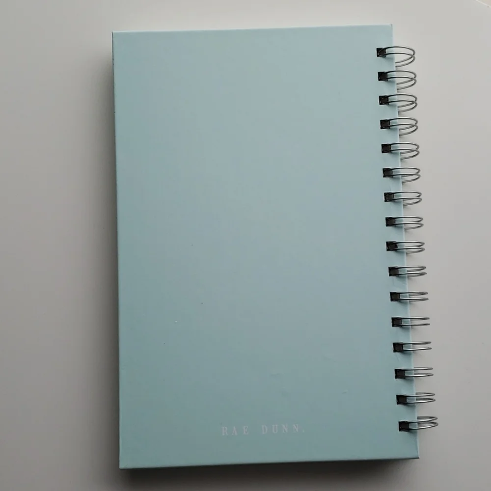 Rae Dunn Blue Spiral Note Book